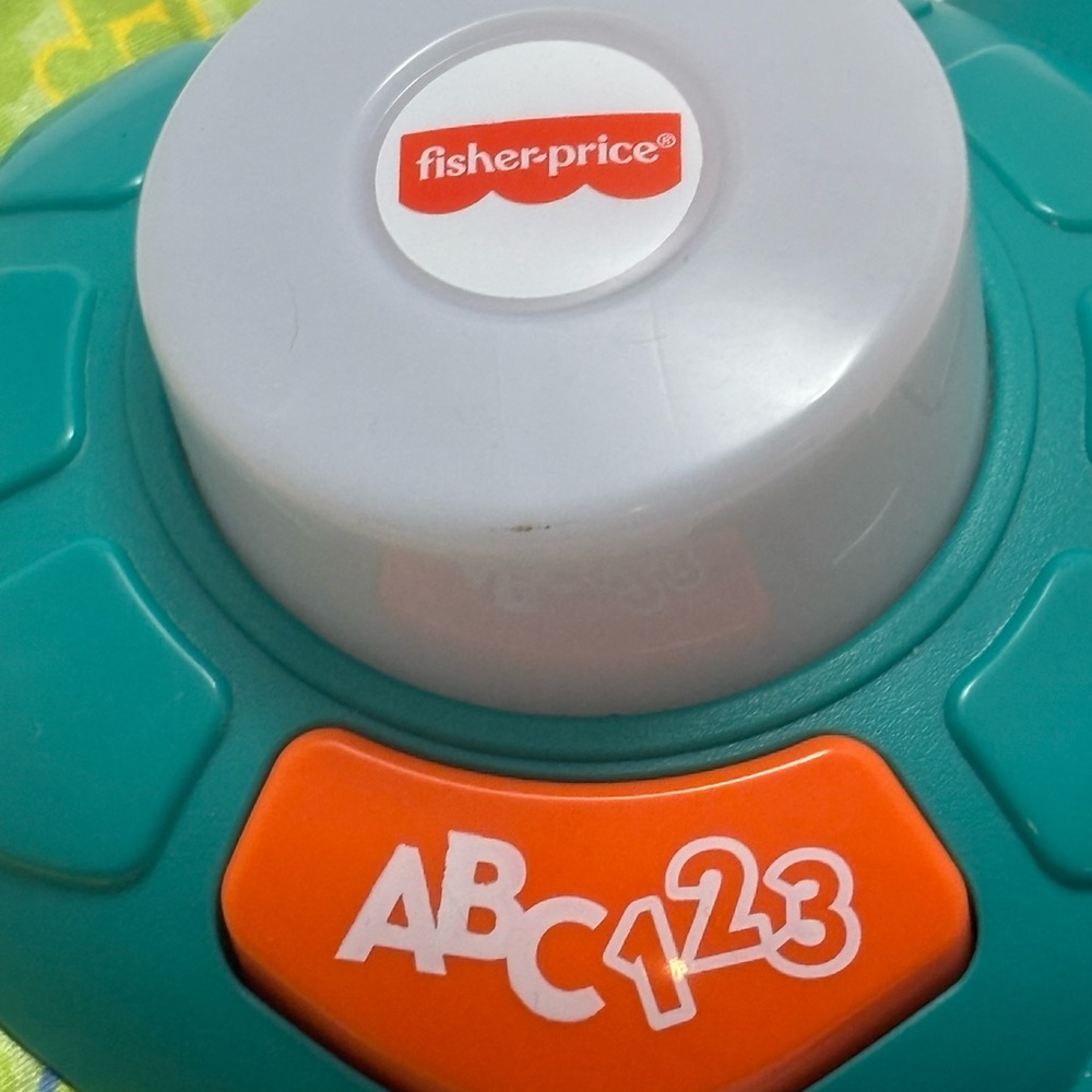 Fisher-Price ABC 123 Turtle Toy with Green and Orange - Picture 3 of 4